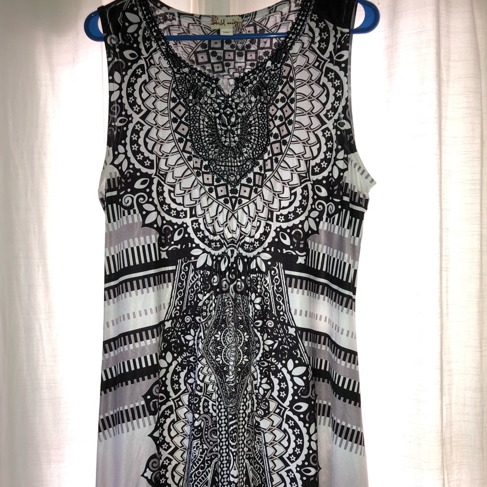 Black and White Casual dress